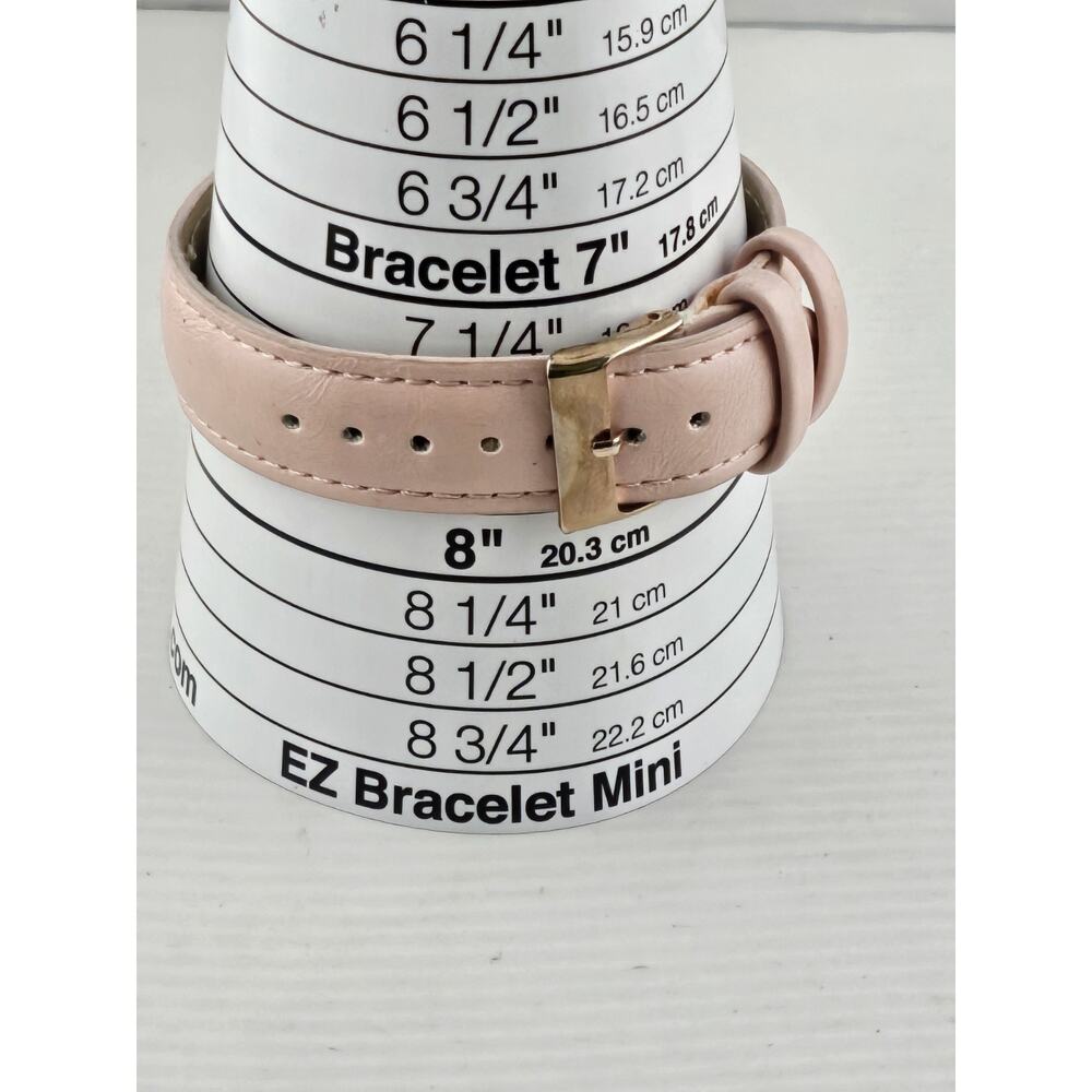 Rosefield Swiss Ladies Quartz Watch Rose Gold Bezel Pink Band New Battery Runs - Picture 4 of 9